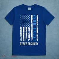 Zero Trust Us Flag Cyber Security Hacking Hacker Developer Funny Gift T-Shirt thumb 5