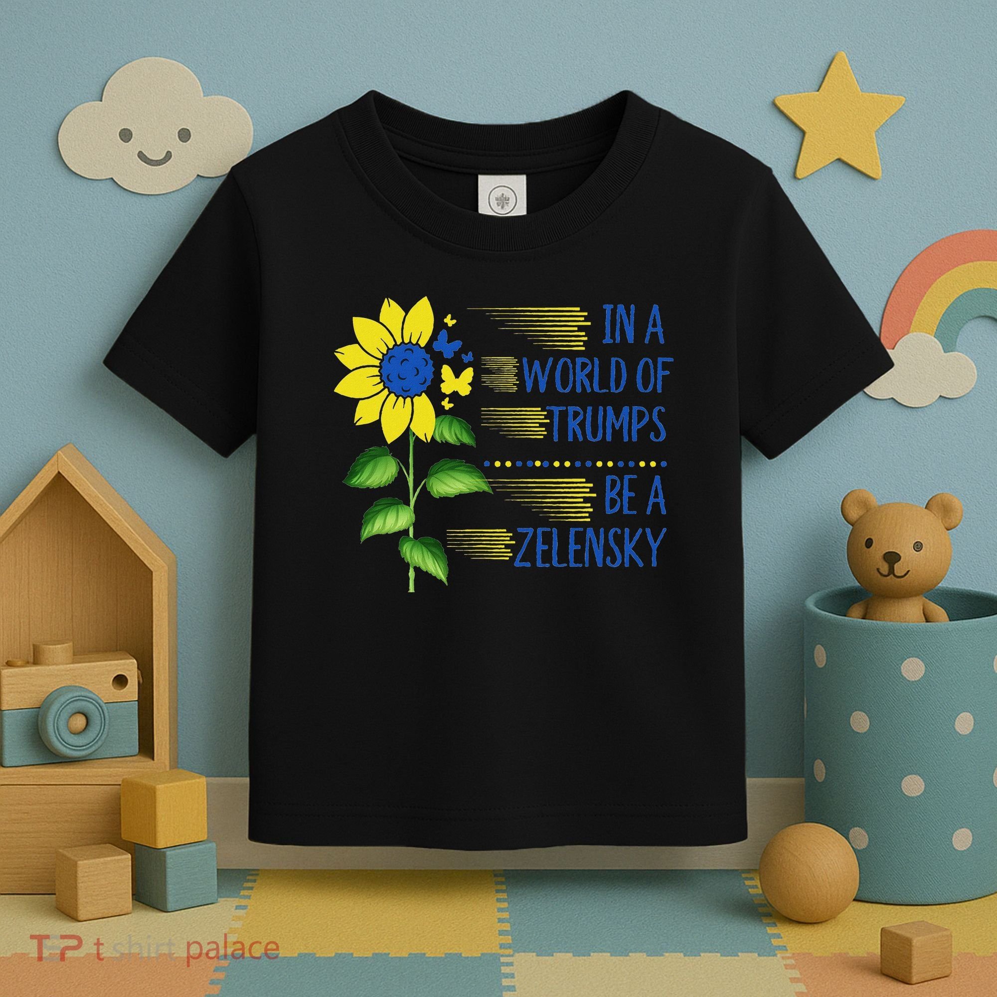 Zelensky Ukraine Support In A World Of Trumps Be A Zelensky Toddler T-Shirt