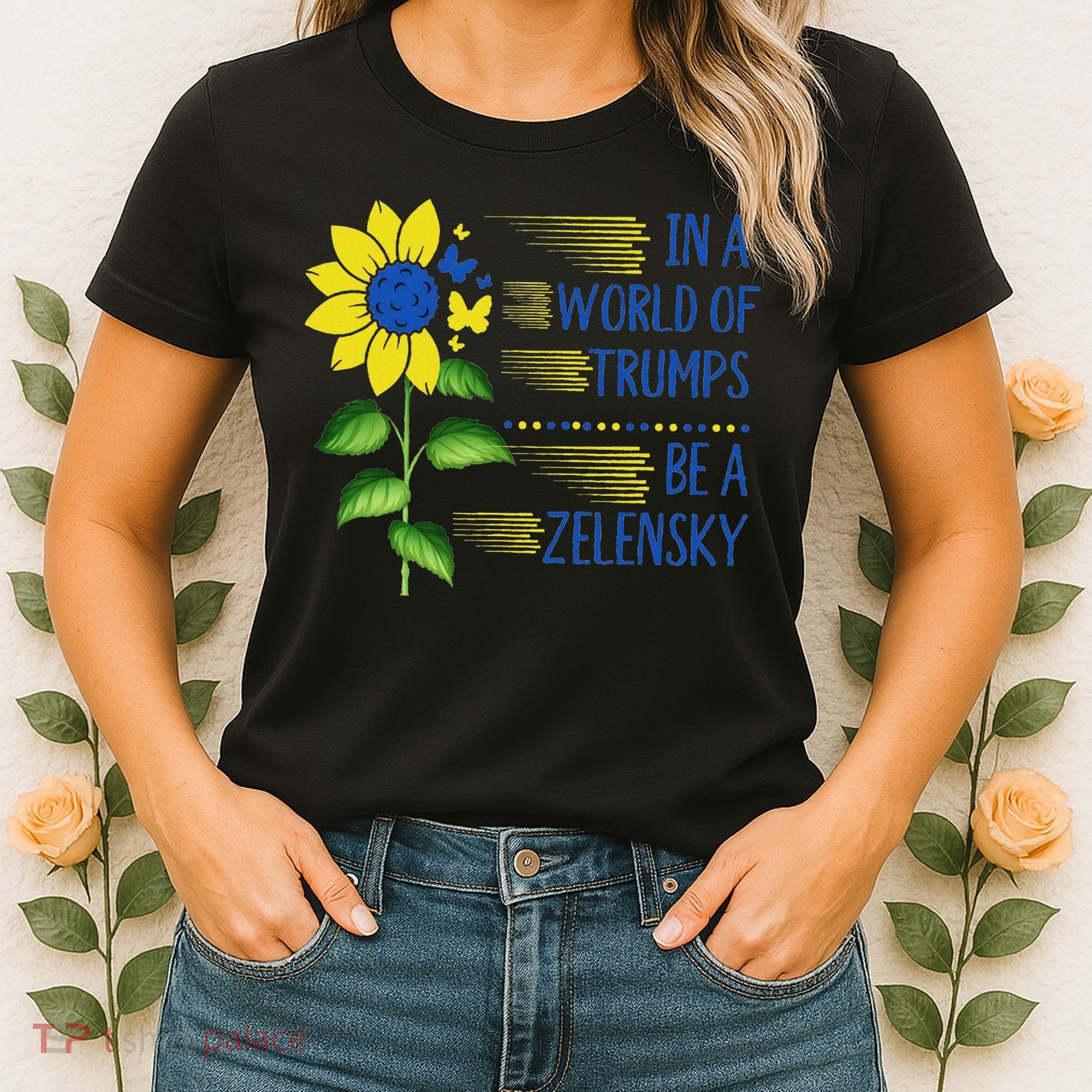 Zelensky Ukraine Support In A World Of Trumps Be A Zelensky Women's T-Shirt