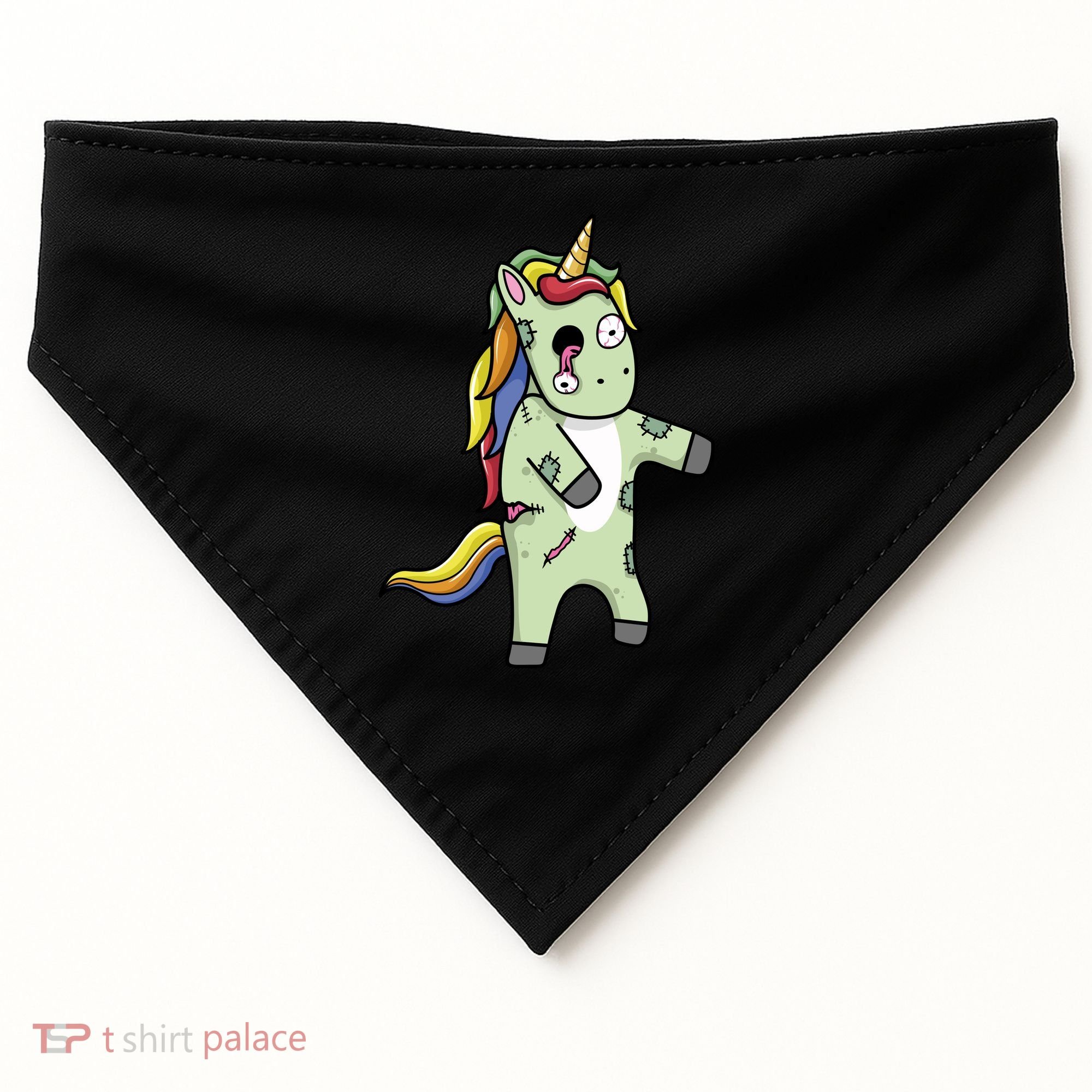 Zombie Unicorn USA-Made Doggie Bandana