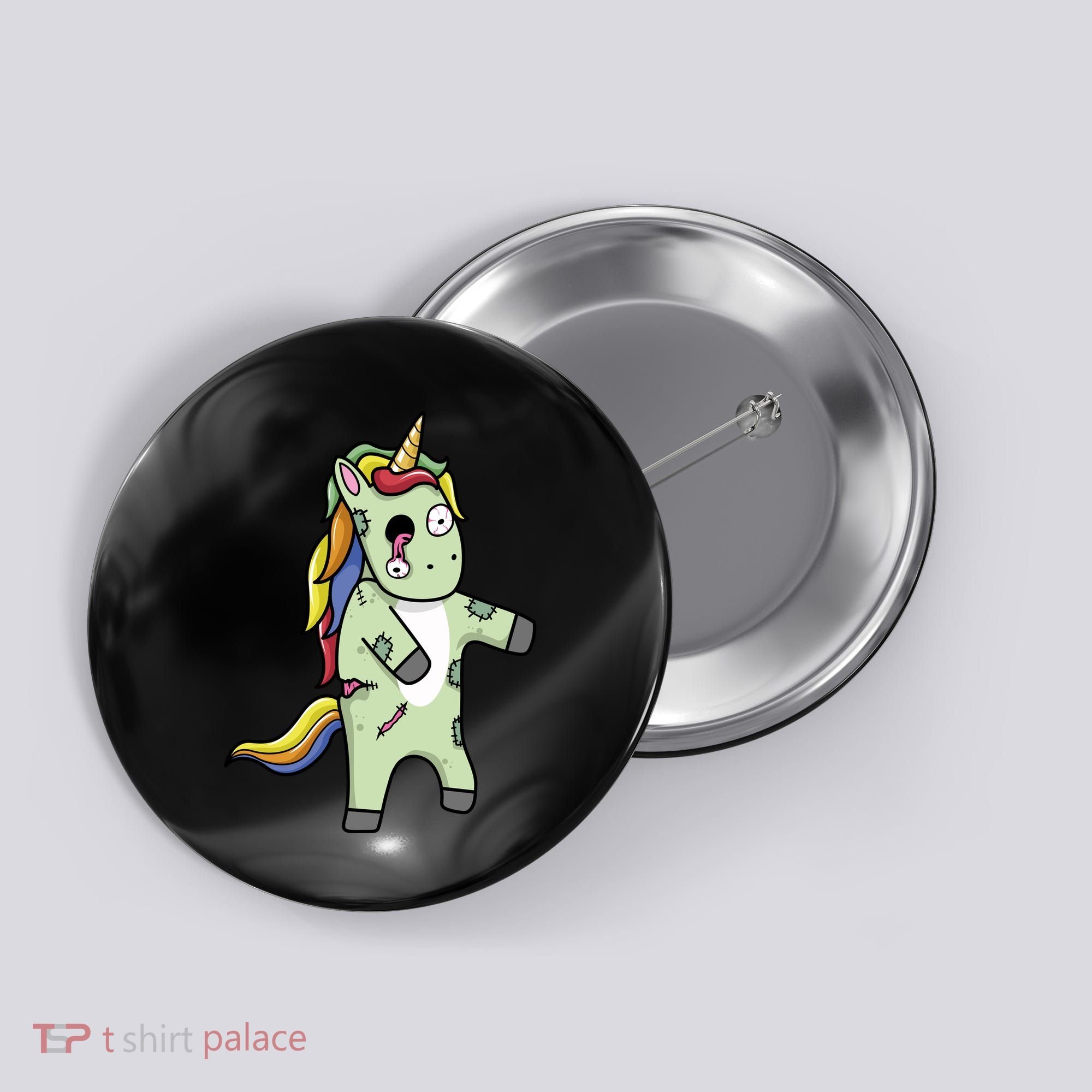 Zombie Unicorn Button