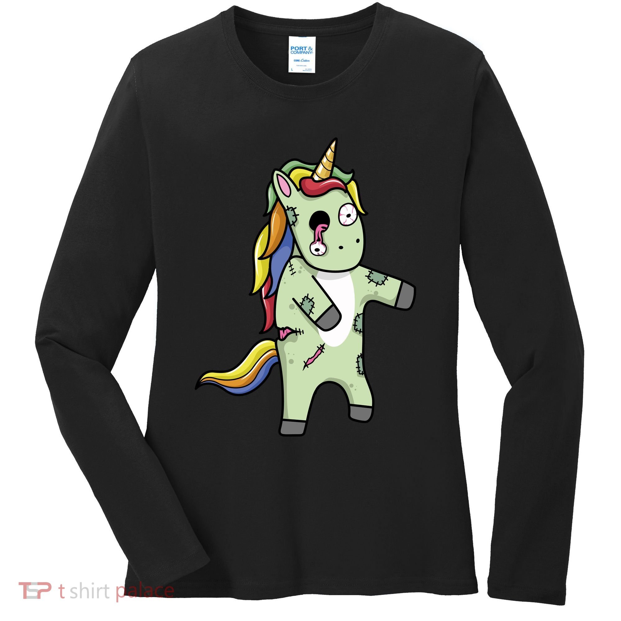 Zombie Unicorn Women's Long Sleeve Shirt