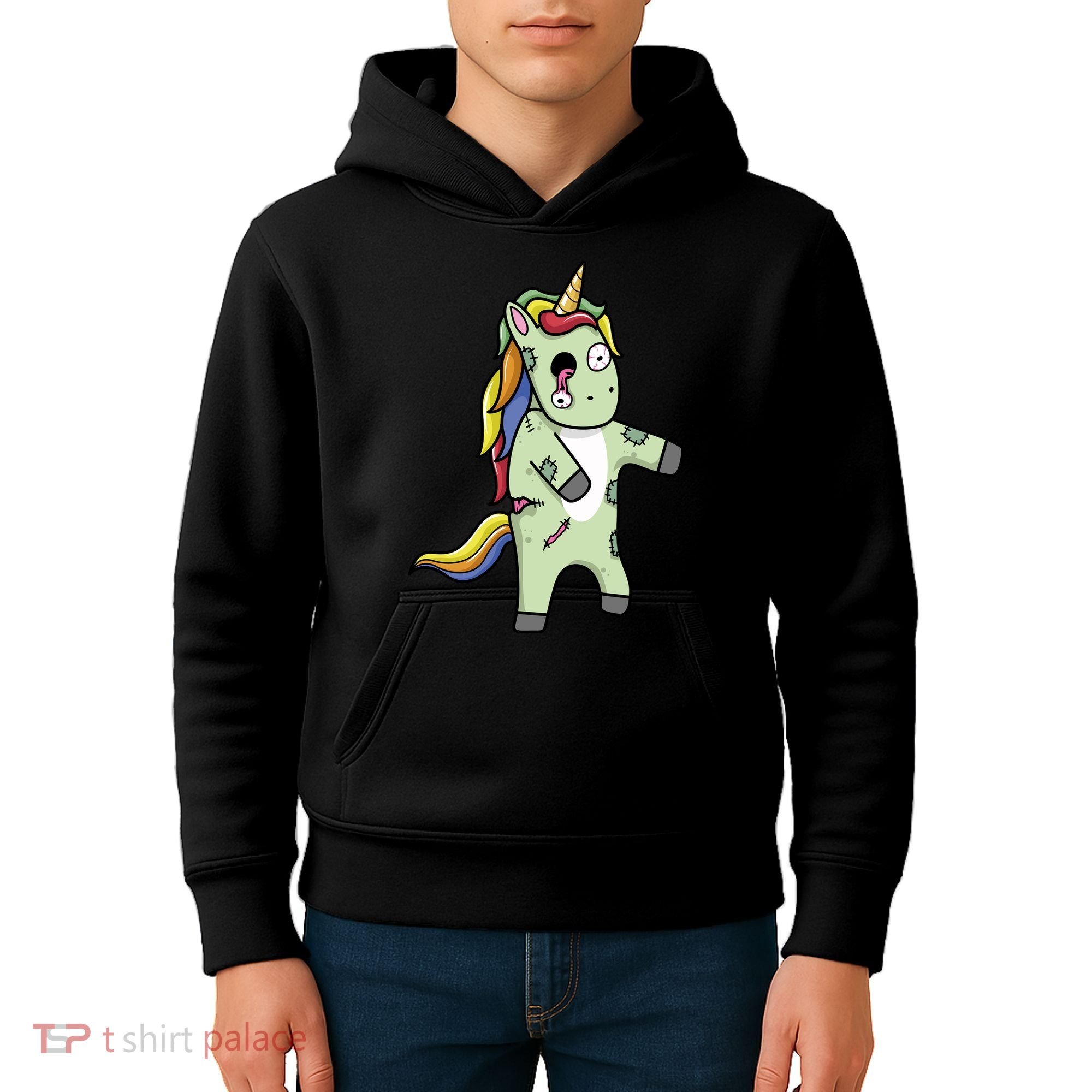 Zombie Unicorn Kids Hoodie