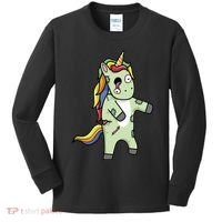 Zombie Unicorn Kids Long Sleeve Shirt thumb 0