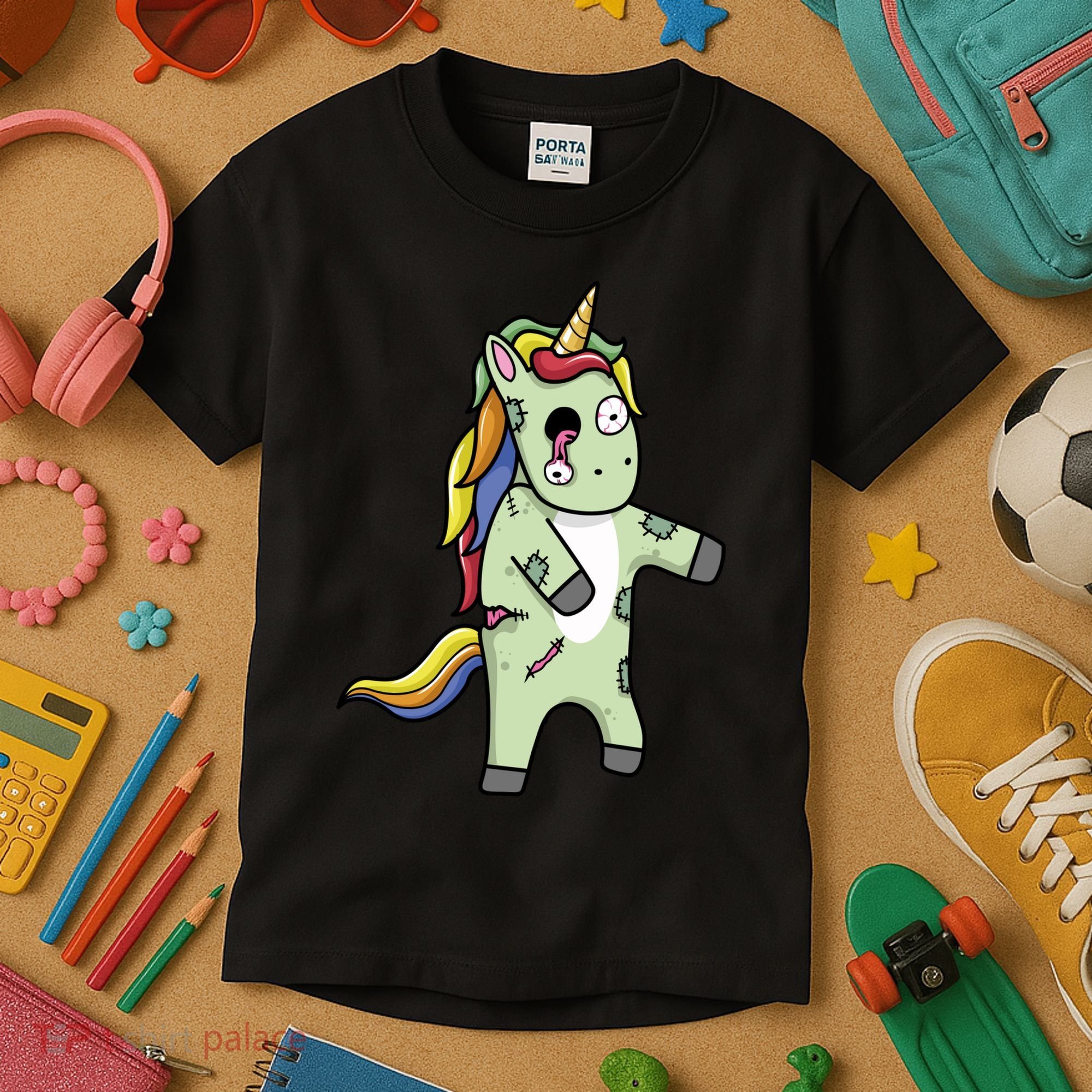 Zombie Unicorn Kids T-Shirt