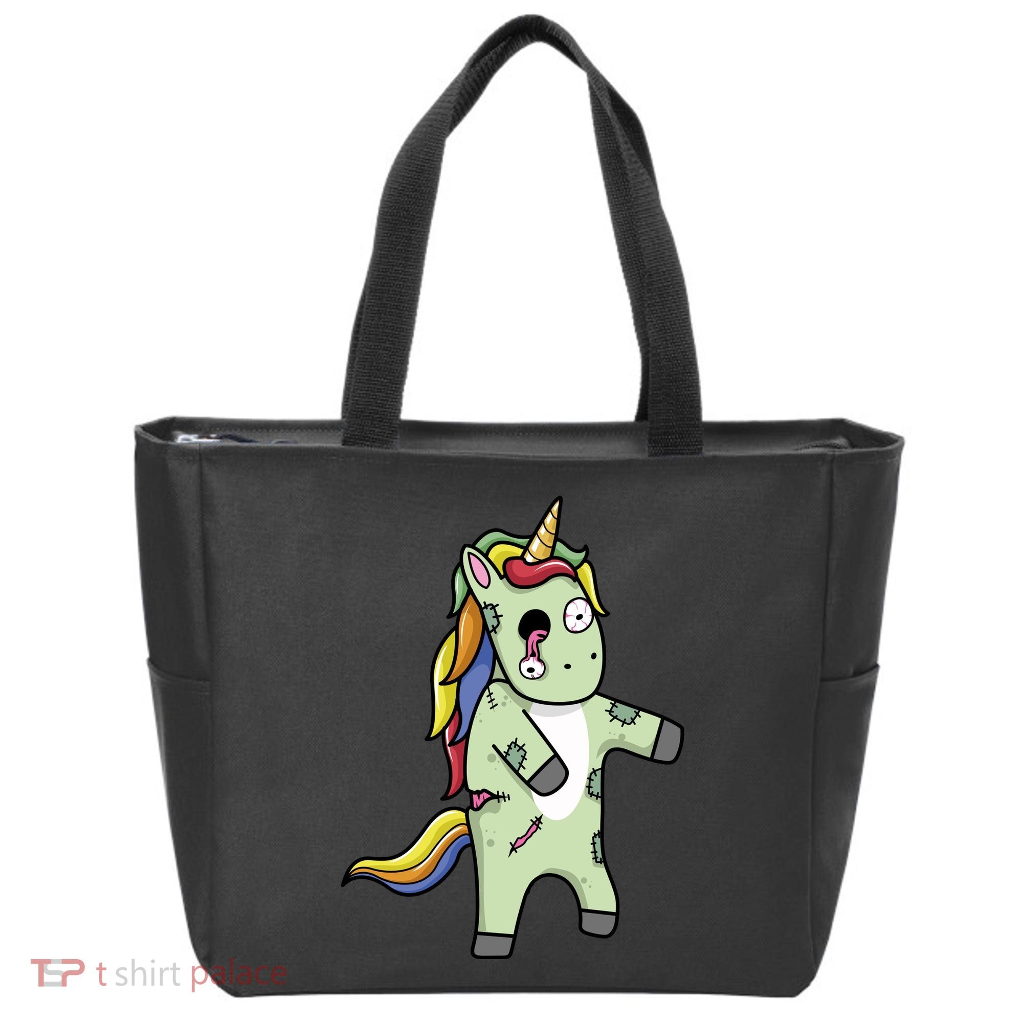 Zombie Unicorn Tote Bag