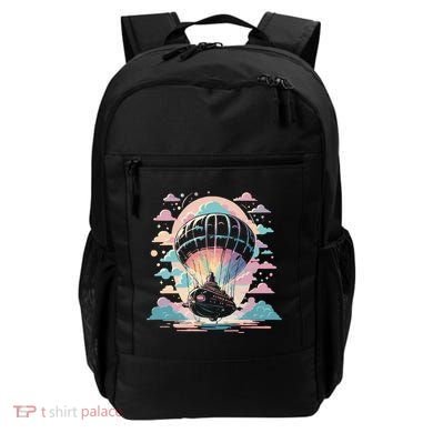 Zeppelin Vintage Retro Zeppelin Gift Dirigible Airship Gift Backpack