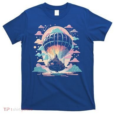 Zeppelin Vintage Retro Zeppelin Gift Dirigible Airship Gift T-Shirt