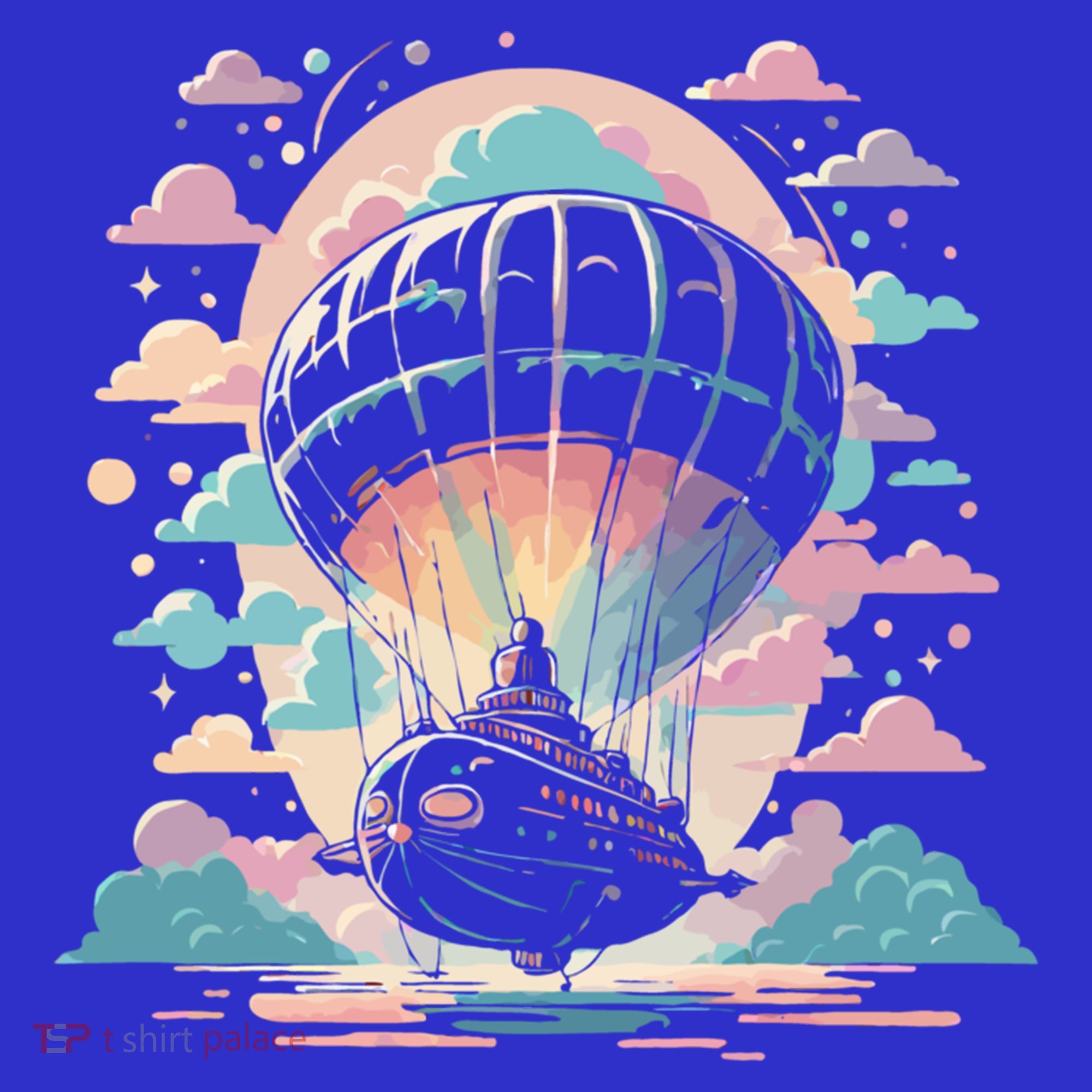 Zeppelin Vintage Retro Zeppelin Gift Dirigible Airship Gift T-Shirt