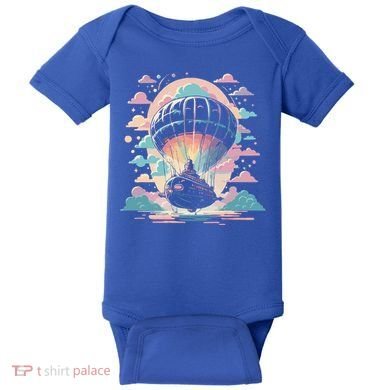 Zeppelin Vintage Retro Zeppelin Gift Dirigible Airship Gift Baby Bodysuit