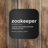 Zoologist Wild Animal Keeper Zoological Zookeeper Coaster thumb 0