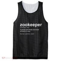 Zoologist Wild Animal Keeper Zoological Zookeeper Mesh Reversible Basketball Jersey Tank thumb 0