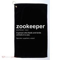 Zoologist Wild Animal Keeper Zoological Zookeeper Golf Towel thumb 0