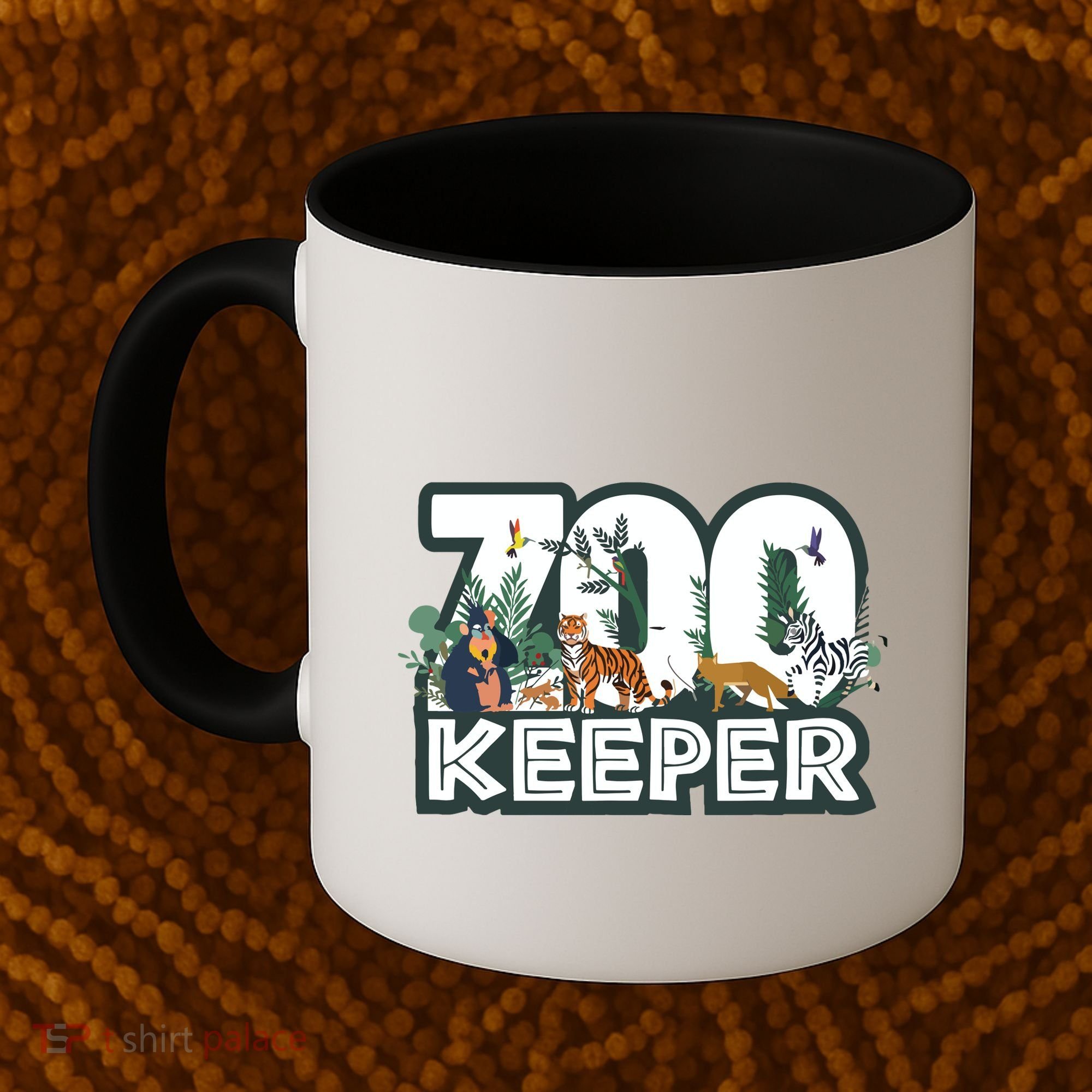 Zookeeper Wild Woods Jungle Tropical Forest Animals Theme Coffee Mug
