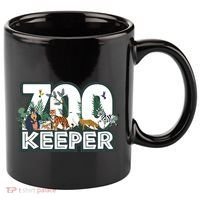Zookeeper Wild Woods Jungle Tropical Forest Animals Theme 11oz C Handle Ceramic Mug thumb 0