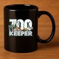 Zookeeper Wild Woods Jungle Tropical Forest Animals Theme 11oz C Handle Ceramic Mug thumb 3