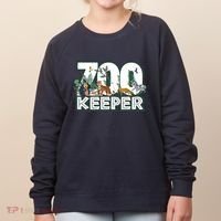 Zookeeper Wild Woods Jungle Tropical Forest Animals Theme Women's Sweatshirt thumb 0