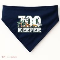 Zookeeper Wild Woods Jungle Tropical Forest Animals Theme USA-Made Doggie Bandana thumb 0