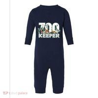 Zookeeper Wild Woods Jungle Tropical Forest Animals Theme Infant Fleece One Piece thumb 0