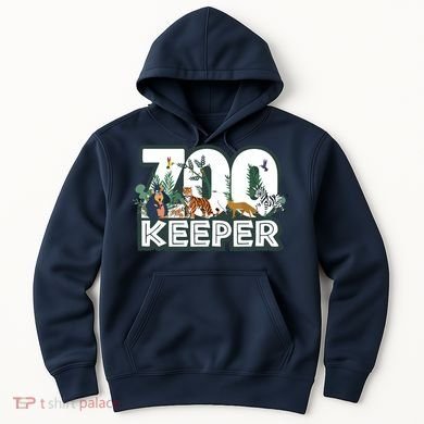 Zookeeper Wild Woods Jungle Tropical Forest Animals Theme Hoodie