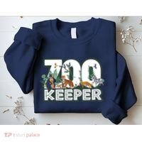 Zookeeper Wild Woods Jungle Tropical Forest Animals Theme Sweatshirt thumb 2