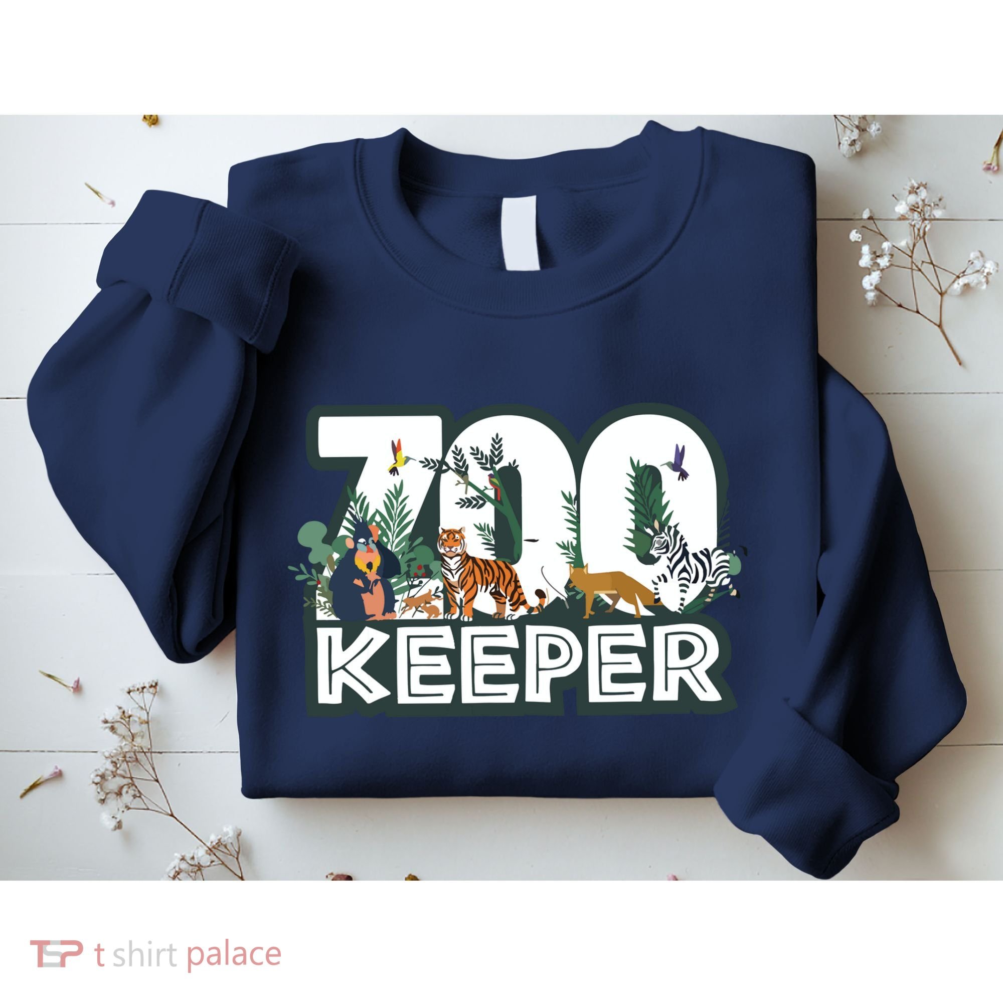 Zookeeper Wild Woods Jungle Tropical Forest Animals Theme Sweatshirt