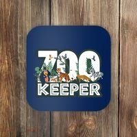Zookeeper Wild Woods Jungle Tropical Forest Animals Theme Coaster thumb 0