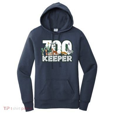 Zookeeper Wild Woods Jungle Tropical Forest Animals Theme Women's Hoodie