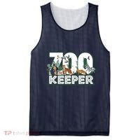 Zookeeper Wild Woods Jungle Tropical Forest Animals Theme Mesh Reversible Basketball Jersey Tank thumb 0