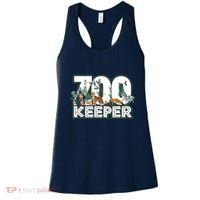 Zookeeper Wild Woods Jungle Tropical Forest Animals Theme Women's Tank Top thumb 0