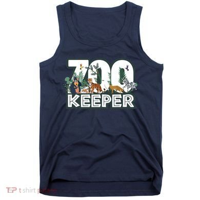 Zookeeper Wild Woods Jungle Tropical Forest Animals Theme Tank Top