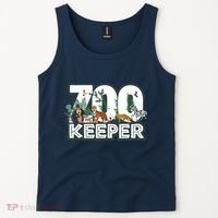 Zookeeper Wild Woods Jungle Tropical Forest Animals Theme Tank Top thumb 2