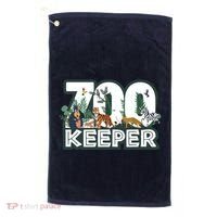 Zookeeper Wild Woods Jungle Tropical Forest Animals Theme Golf Towel thumb 0
