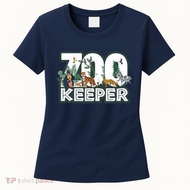 Zookeeper Wild Woods Jungle Tropical Forest Animals Theme Women's T-Shirt