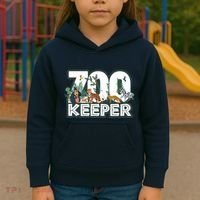 Zookeeper Wild Woods Jungle Tropical Forest Animals Theme Kids Hoodie thumb 3