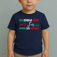 Zan Zendegi Azadi Persian Woman Life Freedom Toddler T-Shirt thumb 2