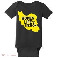 Zan Zindgi Azadi Women Life Freedom Baby Bodysuit thumb 0