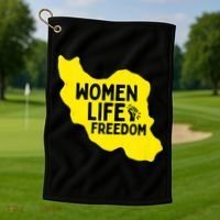 Zan Zindgi Azadi Women Life Freedom Golf Towel thumb 1