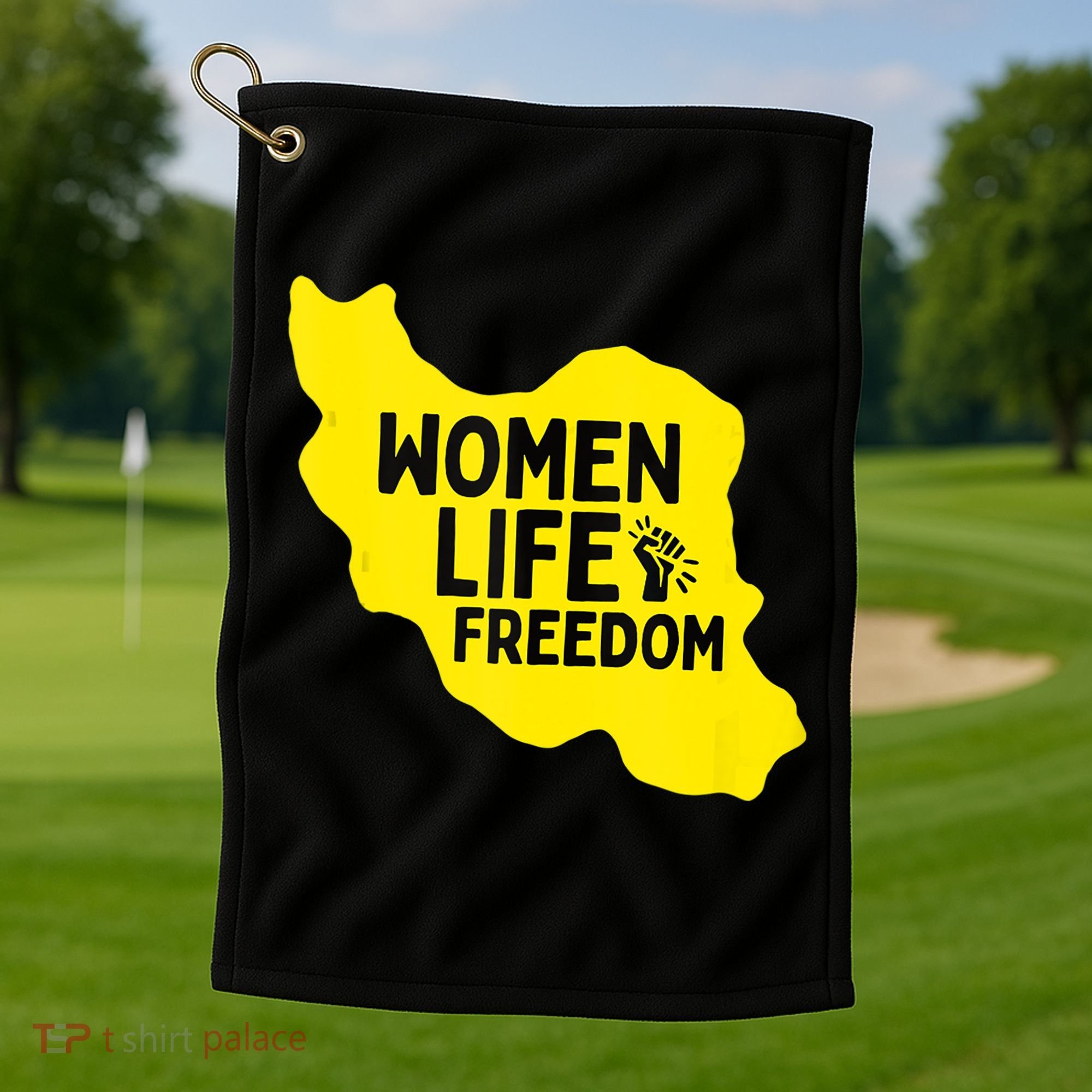Zan Zindgi Azadi Women Life Freedom Golf Towel