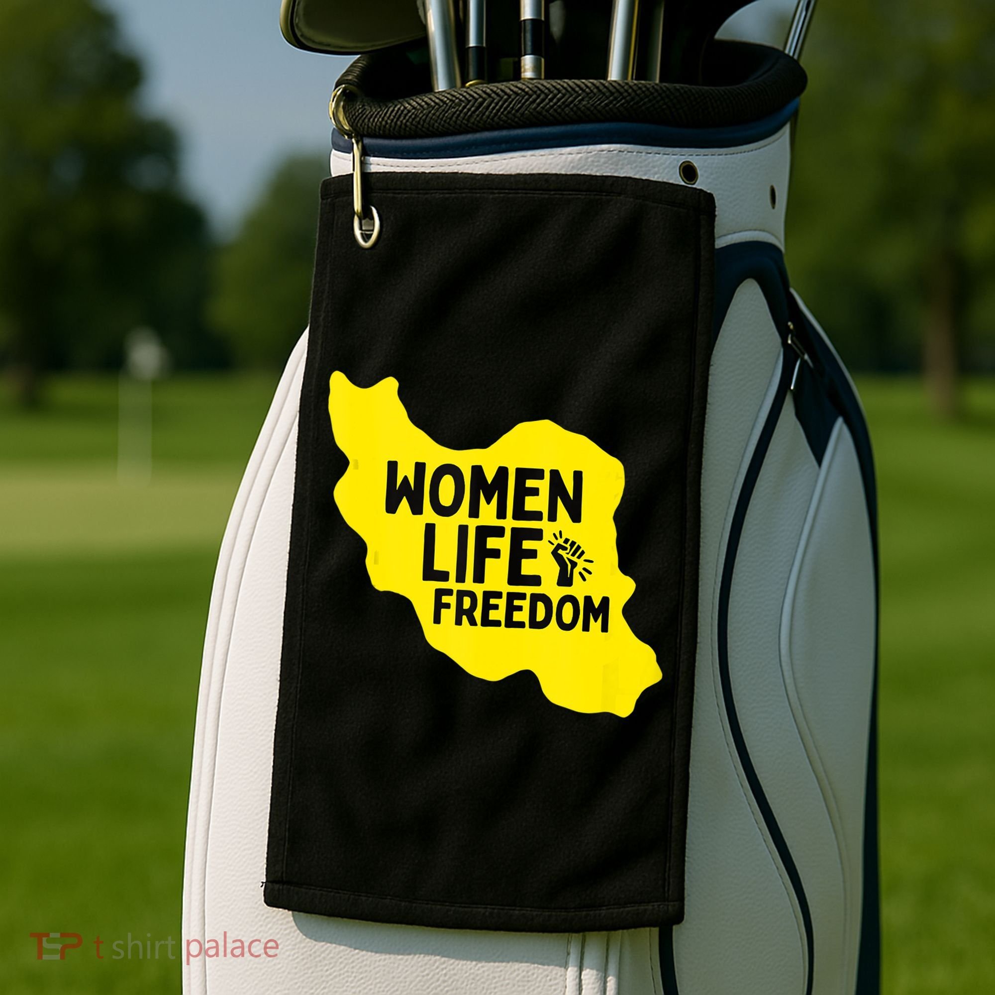 Zan Zindgi Azadi Women Life Freedom Golf Towel