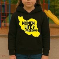 Zan Zindgi Azadi Women Life Freedom Kids Hoodie thumb 3