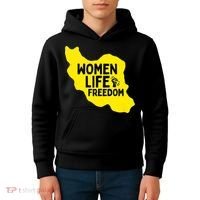 Zan Zindgi Azadi Women Life Freedom Kids Hoodie thumb 4