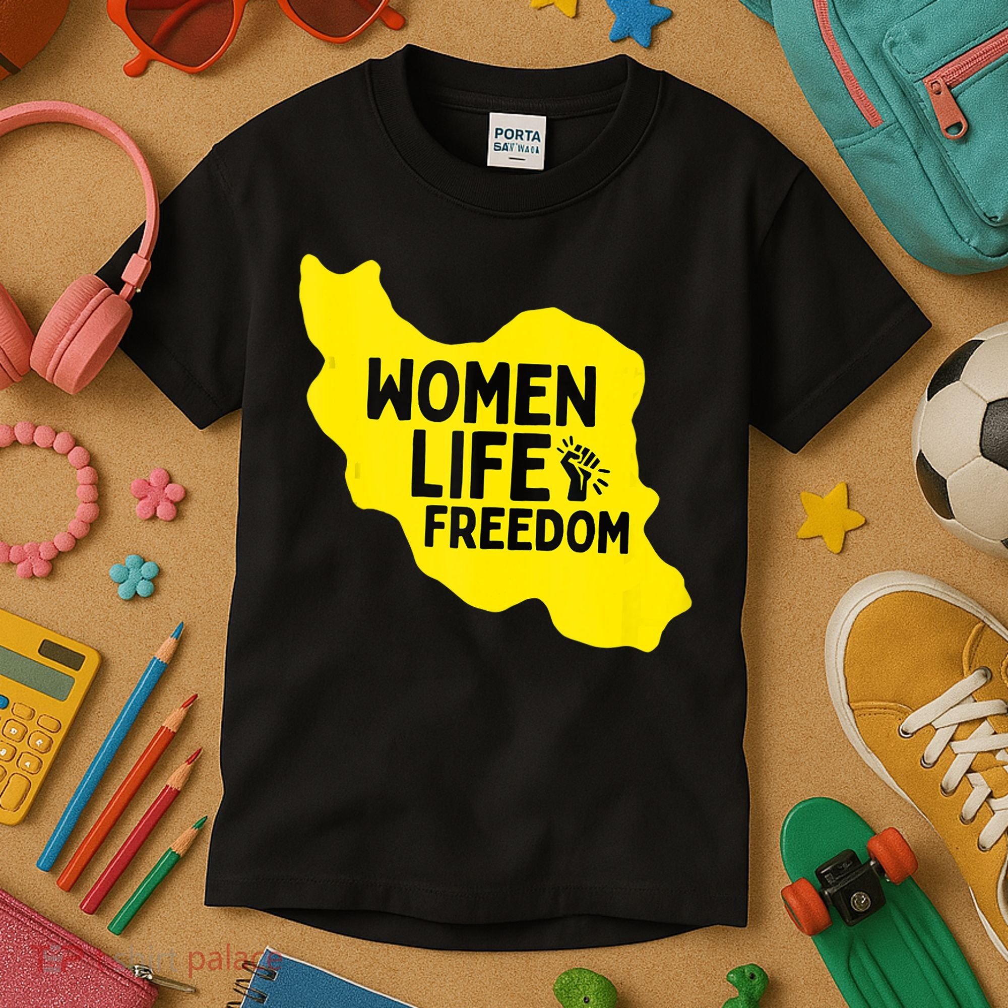 Zan Zindgi Azadi Women Life Freedom Kids T-Shirt