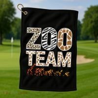 Zookeeper Zoo Animals Wildlife Golf Towel thumb 1