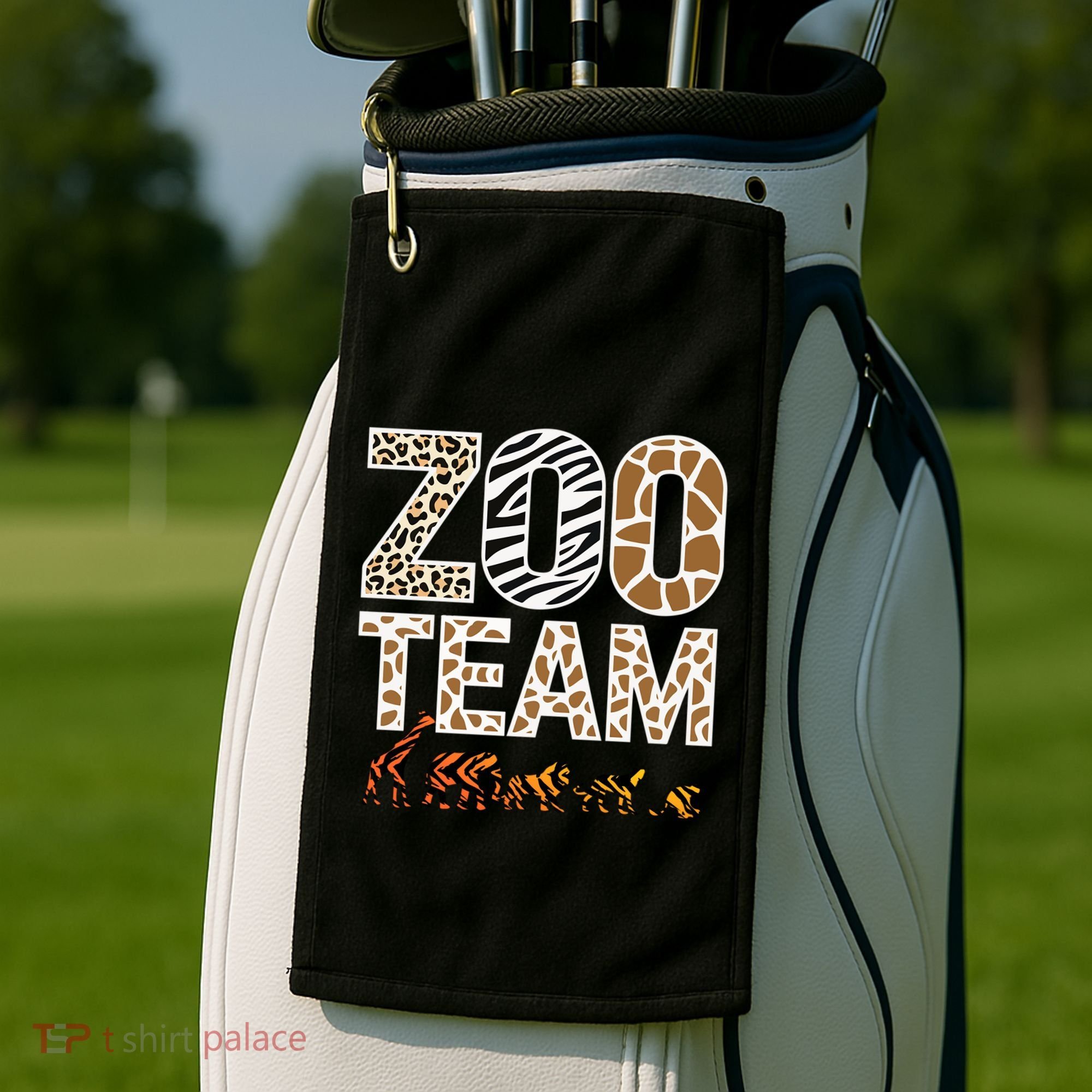 Zookeeper Zoo Animals Wildlife Golf Towel