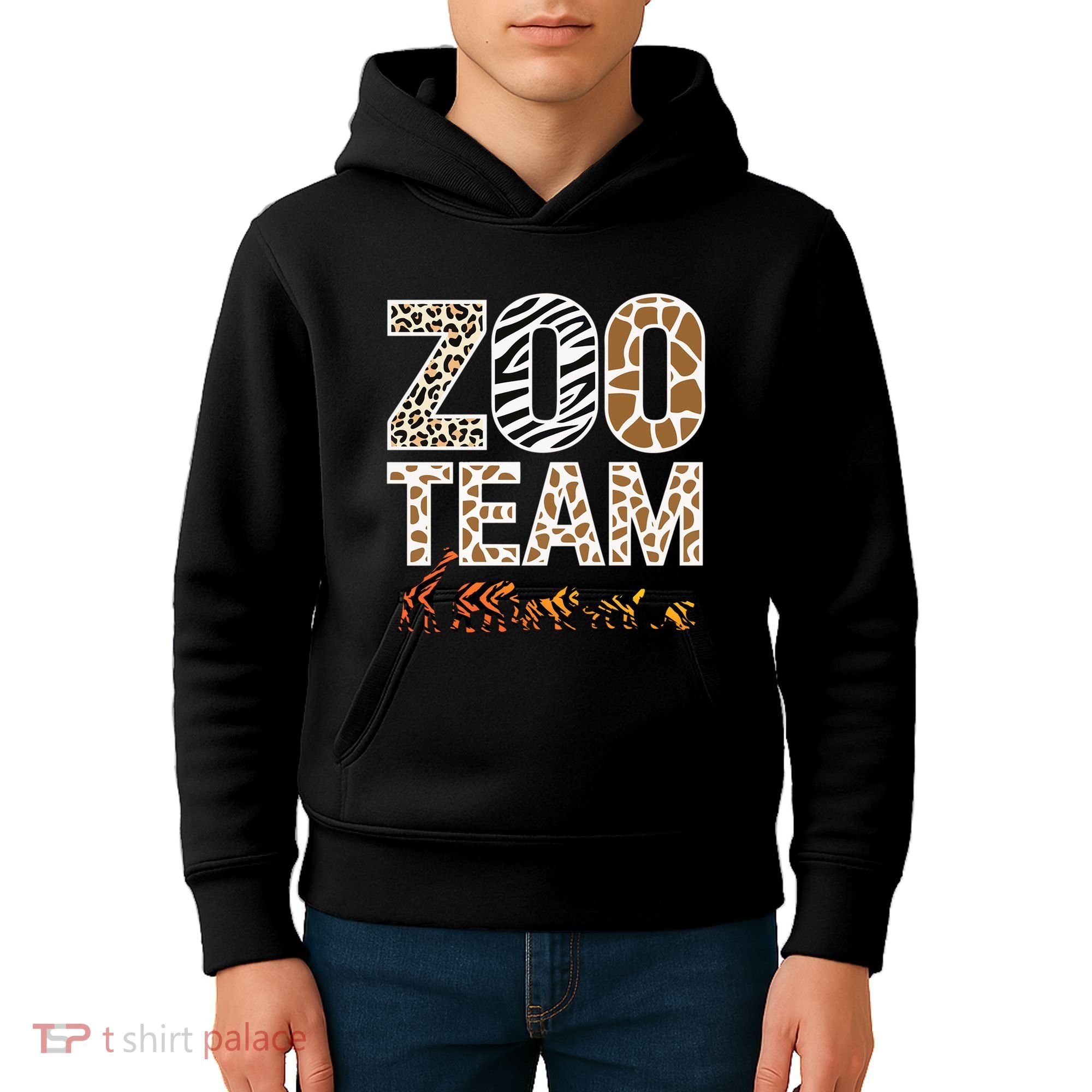 Zookeeper Zoo Animals Wildlife Kids Hoodie
