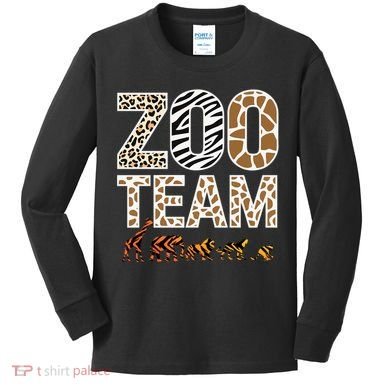 Zookeeper Zoo Animals Wildlife Kids Long Sleeve Shirt