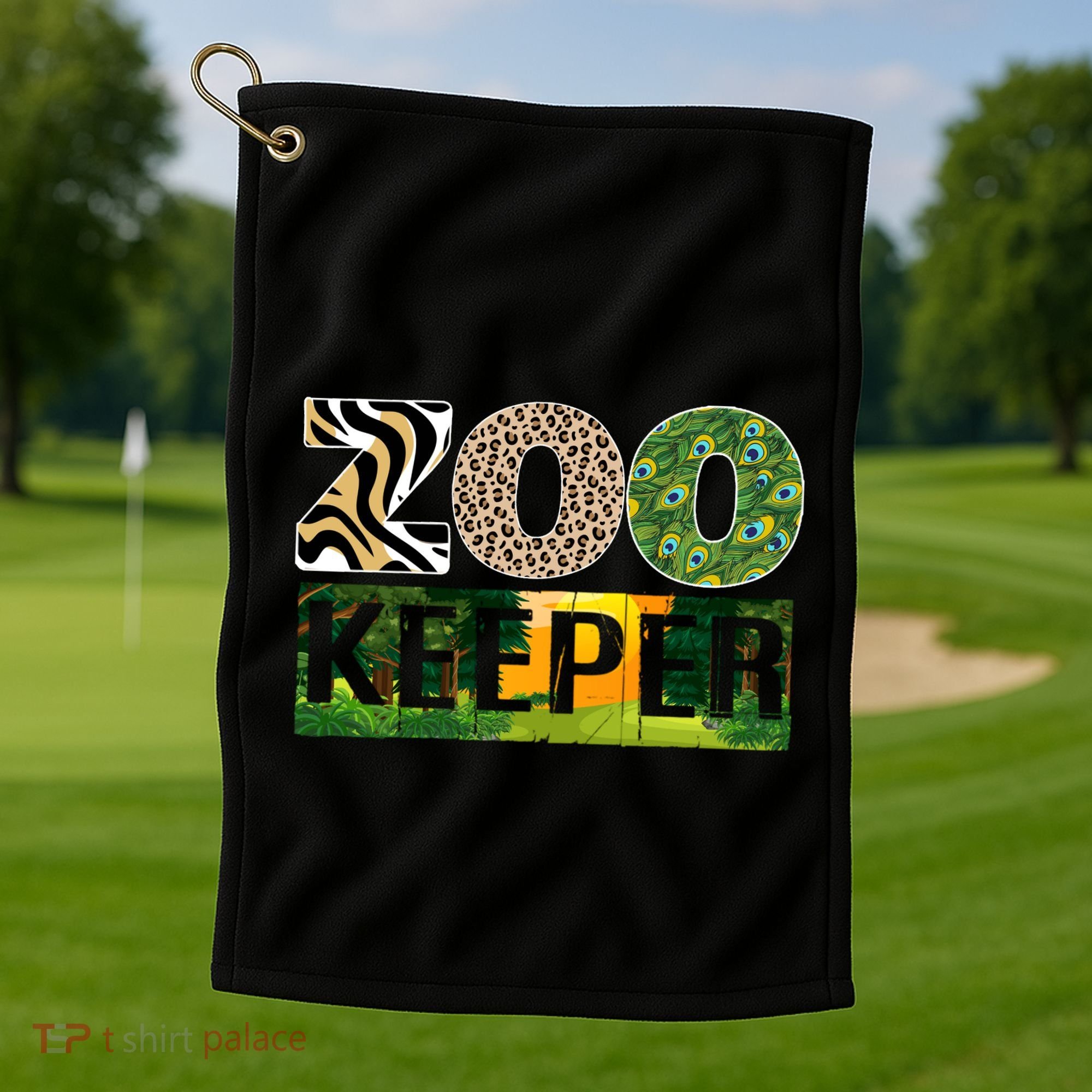 Zookeeper Zoo Animals Zoo Keeper Zoos Golf Towel