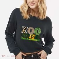 Zookeeper Zoo Animals Zoo Keeper Zoos Cropped Pullover Crew thumb 2