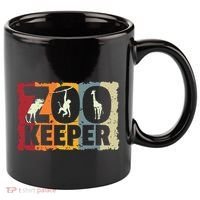 Zookeeper Zoo Animal Explorer Fun Safari Jungle Holiday Gift 11oz C Handle Ceramic Mug thumb 0